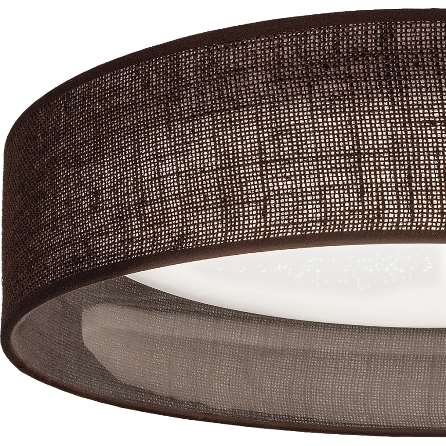 BRILAGI - Plafonnier LED dimmable VELVET SMARTIX STARS LED/36W/230V 3000-6000K Ø 55 cm marron Wi-Fi Tuya Beacon + télécommande