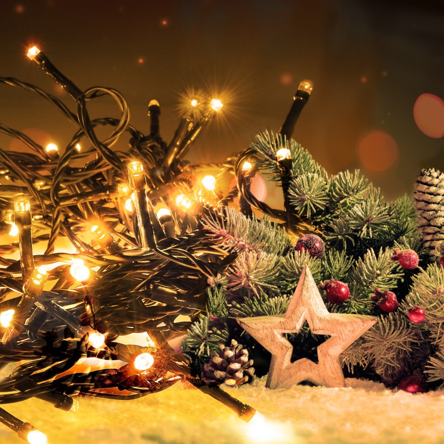 Brilagi - Guirlande de Noël d'extérieur LED 100xLED/2 fonctions 15m IP44 blanc chaud