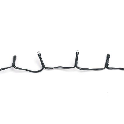 BRILAGI - Guirlande de Noël LED d'extérieur 100 LED/3xAA/8 fonctions 5,3 m IP44 blanc chaud