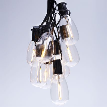 BRILAGI - Guirlande de Noël LED d'extérieur 10xLED/3xAA 3,2 m IP44 blanc chaud