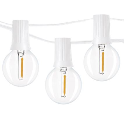 Brilagi - Guirlande décorative extérieure GARLAND 25xE12 20m blanc IP44 blanc chaud