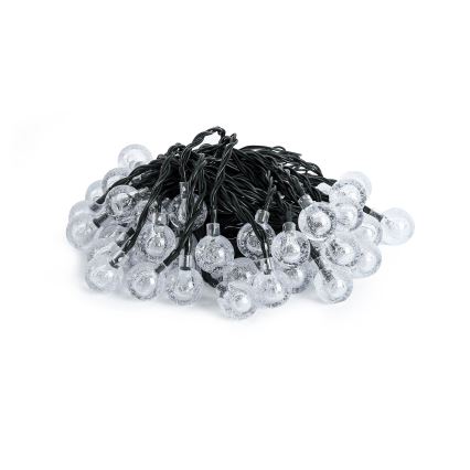 Brilagi - Guirlande solaire décorative BUBBLE 50xLED/8 fonctions 7m IP65 blanc chaud