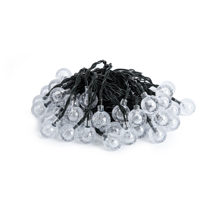 Brilagi - Guirlande solaire décorative BUBBLE 50xLED/8 fonctions 7m IP65 blanc chaud