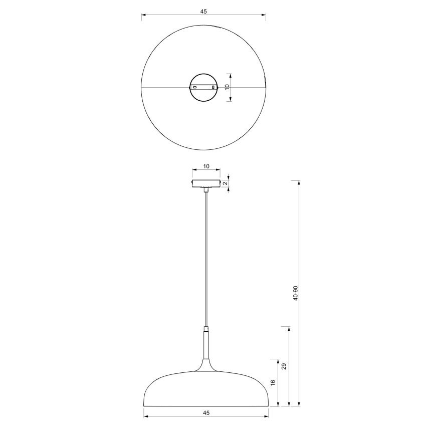 Brilagi - Hängeleuchte ABRAHAM 1xE27/60W/230V d 45 cm beige