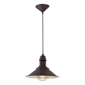 Brilagi - Hängeleuchte am Kabel FORGE 1×E27/60W/230V Ø 22 cm, braun