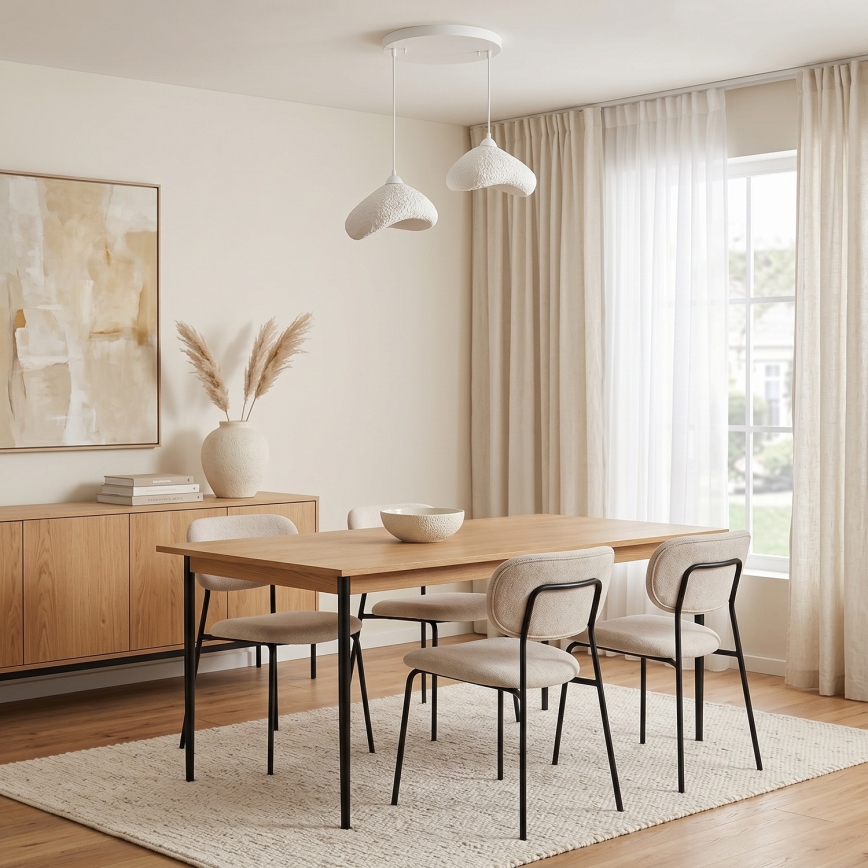 Brilagi - Hängeleuchte an Kabel LUNA 2xE27/40W/230V Ø 45 cm weiß