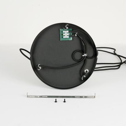 Brilagi - Hängeleuchte an Kabel NORDIC WAVE 3xE27/15W/230V Ø 38 cm Leinen/Schwarz