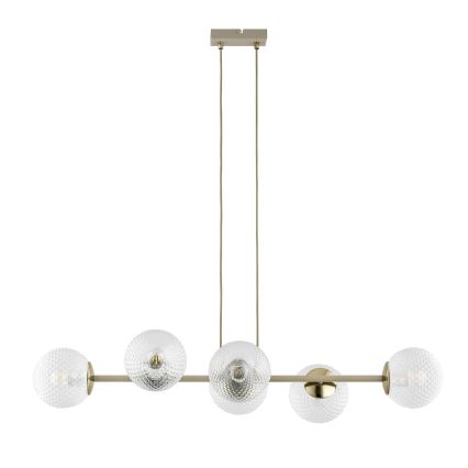 Brilagi - Hängeleuchte an Kabel STELLA 6xE27/60W/230V beige/gold