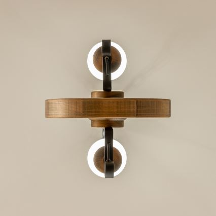 Brilagi - Hängeleuchte an Kette ROATA 2xE14/40W/230V Buche