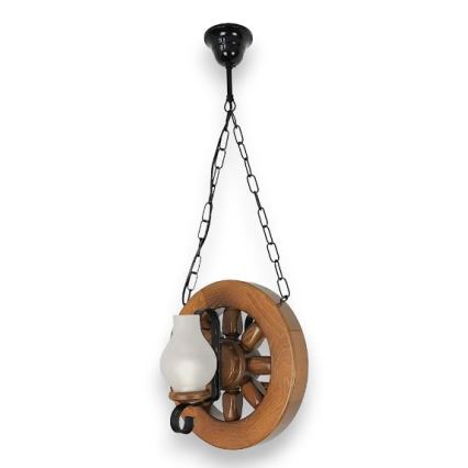 Brilagi - Hängeleuchte an Kette ROATA 2xE14/40W/230V Buche/Walnuss