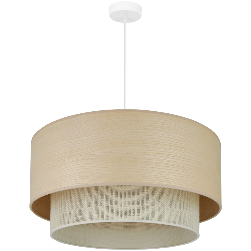 Brilagi - Hängeleuchte ARIZONA BOHO 1xE27/15W/230V d 60 cm beige/weiß