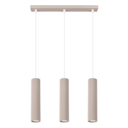 Brilagi - Hängeleuchte CRESTO 3xGU10/10W/230V taupe