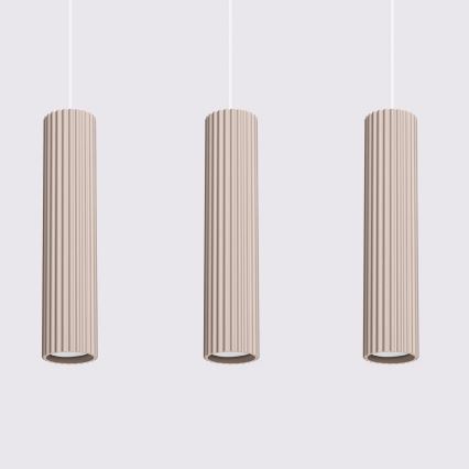 Brilagi - Hängeleuchte CRESTO 3xGU10/10W/230V taupe