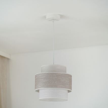 Brilagi - Hängeleuchte DOVER SPACE 1xE27/15W/230V d 25 cm grau/cremefarben