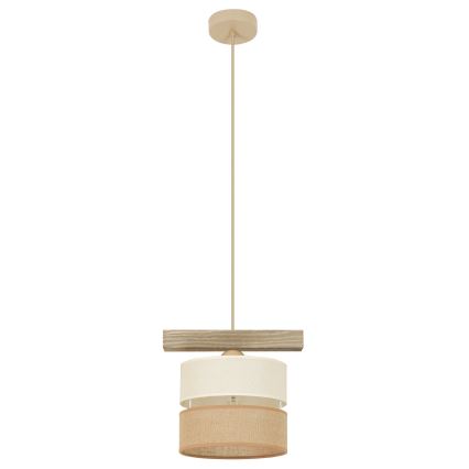 Brilagi - Hängeleuchte FOREST 1xE27/15W/230V Kiefer/beige/cremefarben