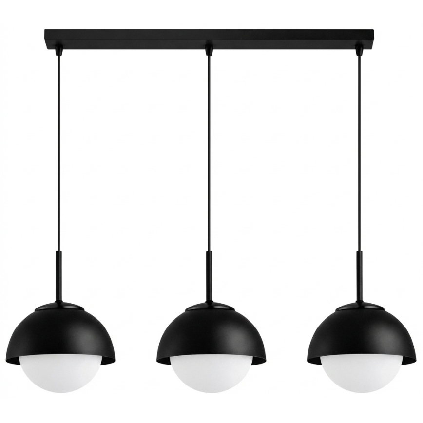 BRILAGI - Hängeleuchte mit Kabel COSMO 3xE27/60W/230V schwarz