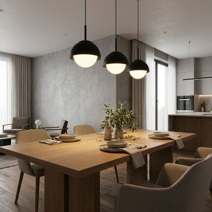 BRILAGI - Hängeleuchte mit Kabel COSMO 3xE27/60W/230V schwarz