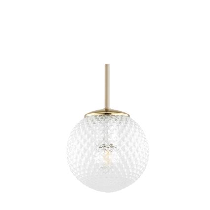 Brilagi - Hängeleuchte mit Kabel STELLA 1x E27/60W/230V, Ø 15 cm, Beige/Gold