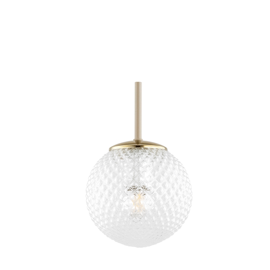 Brilagi - Hängeleuchte mit Kabel STELLA 1x E27/60W/230V, Ø 15 cm, Beige/Gold