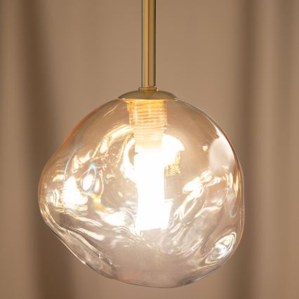 BRILAGI - Hängeleuchte mit Kabel VULCANO 1xG9/8W/230V Ø 15 cm Gold/rauchbeige