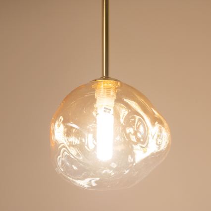 BRILAGI - Hängeleuchte mit Kabel VULCANO 1xG9/8W/230V Ø 15 cm Gold/rauchbeige