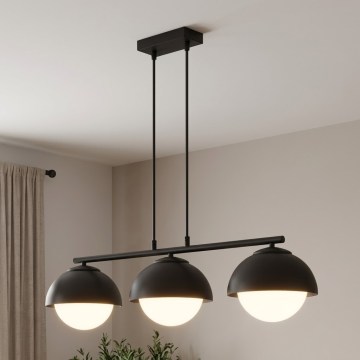 BRILAGI - Hängeleuchte mit Kabelaufhängung COSMO 3xE27/60W/230V schwarz