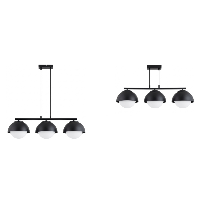 BRILAGI - Hängeleuchte mit Kabelaufhängung COSMO 3xE27/60W/230V schwarz