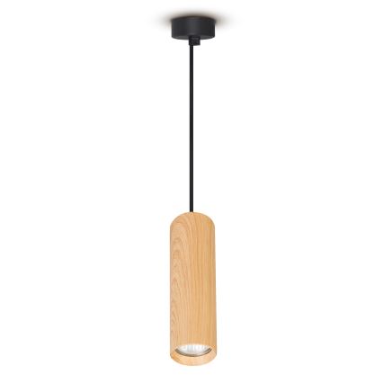 Brilagi - Hängeleuchte SELE 1xGU10/30W/230V schwarz/Eichendekor