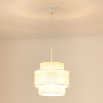 Brilagi - Hängeleuchte SPACE YUTE 1xE27/15W/230V d 25 cm cremefarben/weiß