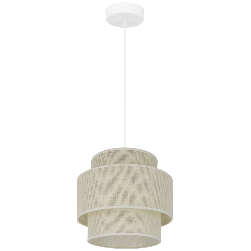 Brilagi - Hängeleuchte SPACE YUTE 1xE27/15W/230V d 25 cm cremefarben/weiß