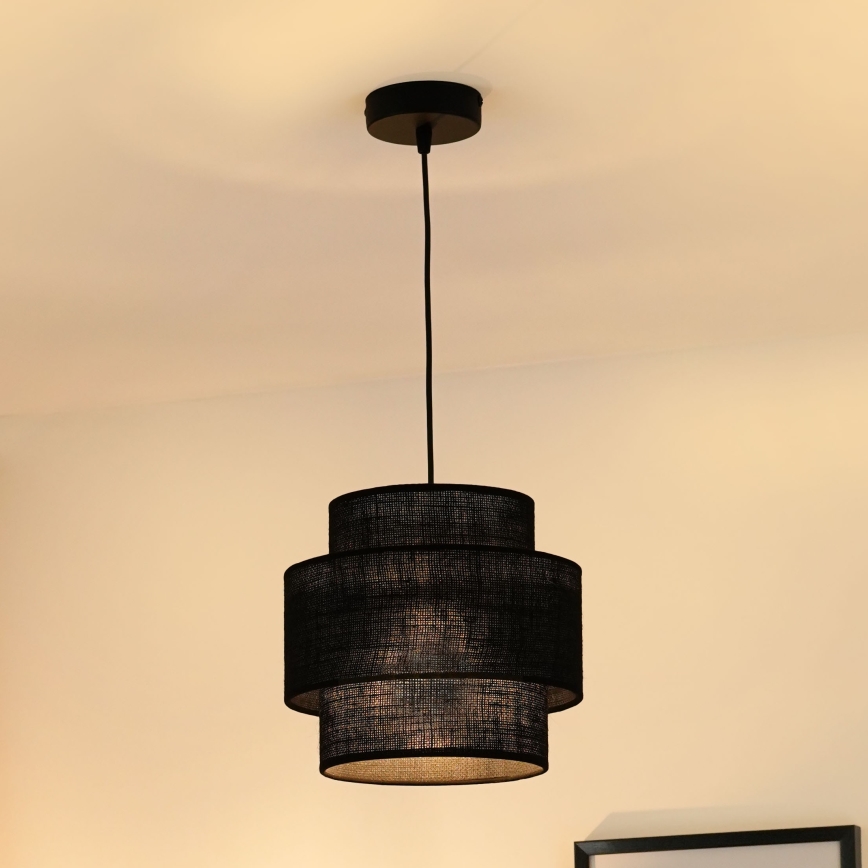 Brilagi - Hängeleuchte SPACE YUTE 1xE27/15W/230V d 25 cm schwarz