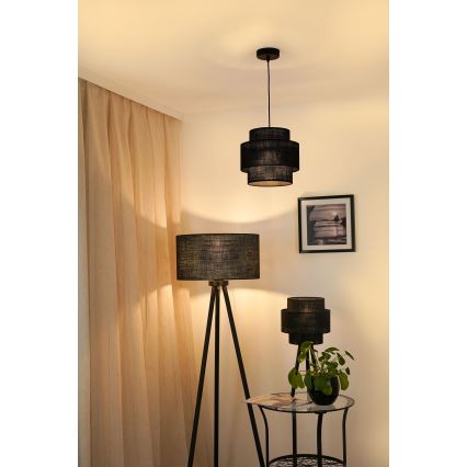 Brilagi - Hängeleuchte SPACE YUTE 1xE27/15W/230V d 25 cm schwarz