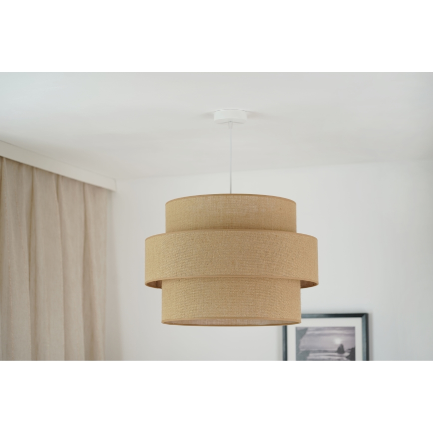 Brilagi - Hängeleuchte SPACE YUTE 1xE27/15W/230V d 50 cm beige/weiß