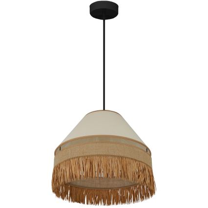 Brilagi - Hängeleuchte WINNETOU AVIGNION 1xE27/15W/230V d 35 cm braun/cremefarben