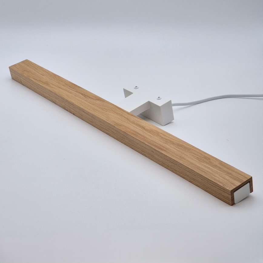 Brilagi - Illuminazione a LED per specchi da bagno WOODY MIRROR LED/12W/230V 60 cm IP44 quercia/bianco
