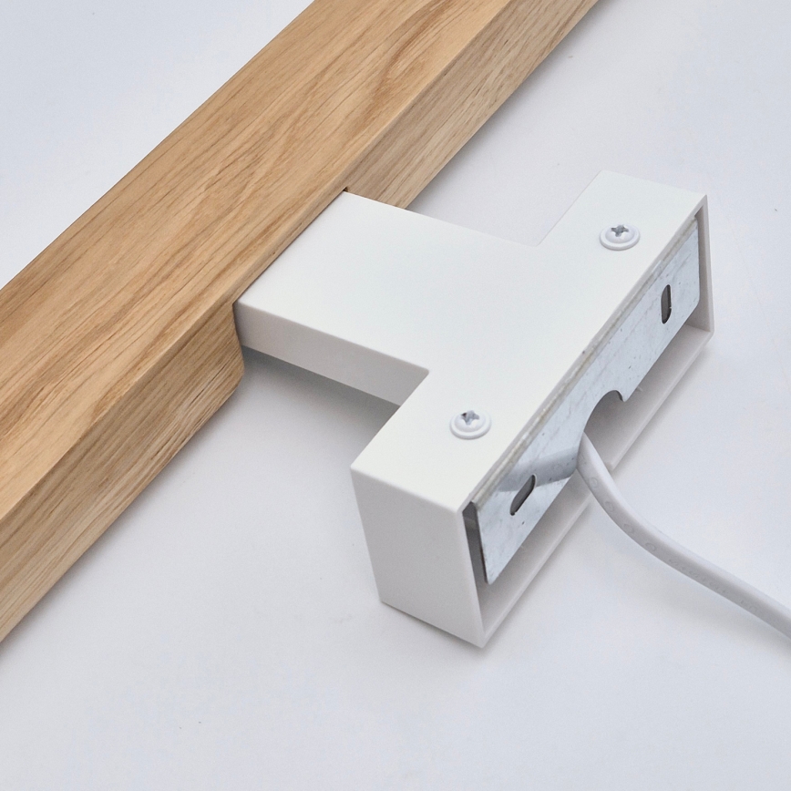 Brilagi - Illuminazione a LED per specchi da bagno WOODY MIRROR LED/12W/230V 60 cm IP44 quercia/bianco