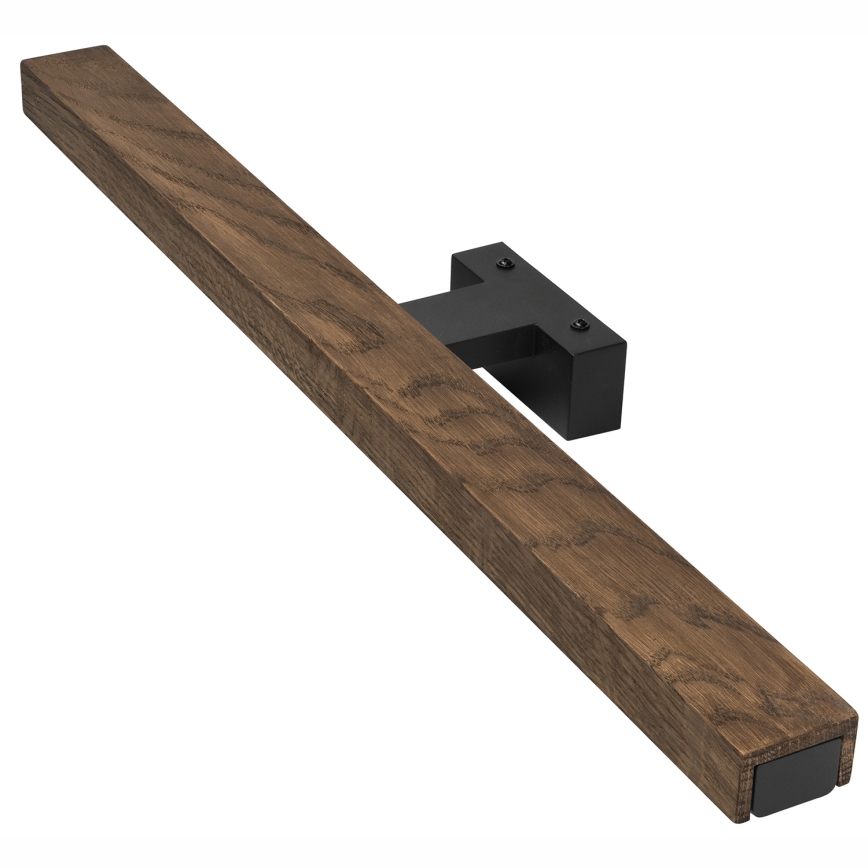 Brilagi - Illuminazione a LED per specchi da bagno WOODY MIRROR LED/12W/230V 60 cm IP44 quercia noce/nero