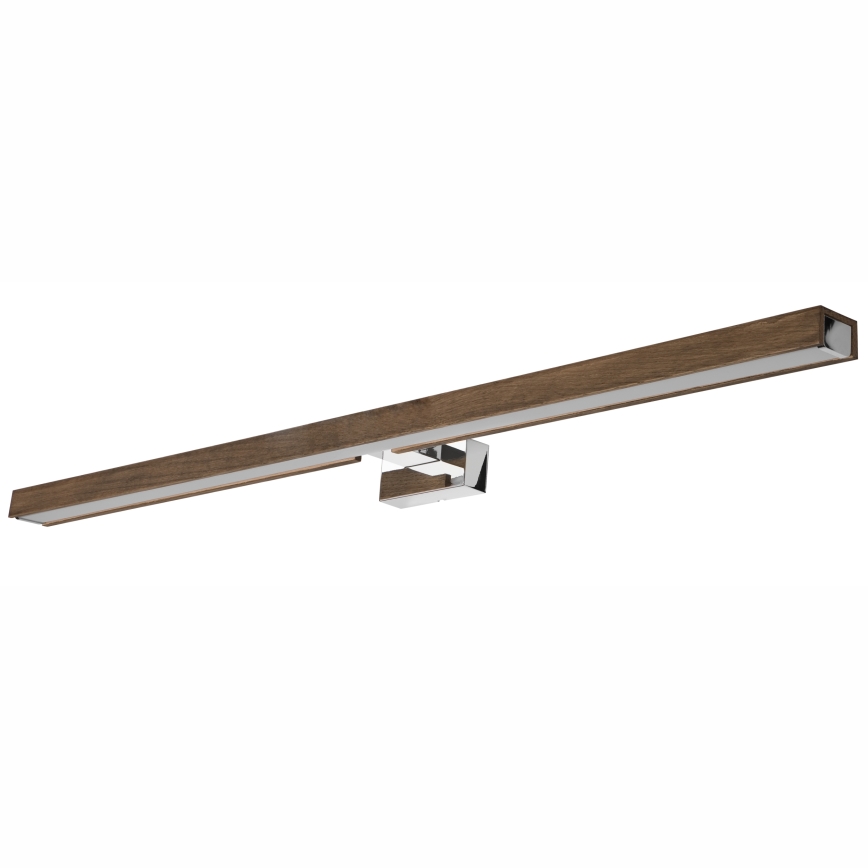 Brilagi - Illuminazione a LED per specchi da bagno WOODY MIRROR LED/15W/230V 90 cm IP44 quercia noce/cromo lucido