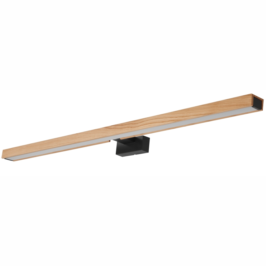 Brilagi - Illuminazione a LED per specchi da bagno WOODY MIRROR LED/15W/230V 90 cm IP44 quercia/nero