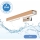 Brilagi - Illuminazione a LED per specchi da bagno WOODY MIRROR LED/8W/230V 40 cm IP44 quercia/cromo lucido