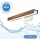 Brilagi - Illuminazione a LED per specchi da bagno WOODY MIRROR LED/8W/230V 40 cm IP44 quercia noce/bianco