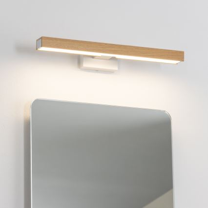 Brilagi - Illuminazione a LED per specchi da bagno WOODY MIRROR LED/8W/230V 40 cm IP44 quercia/bianco