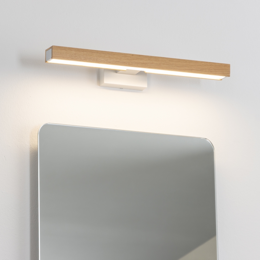Brilagi - Illuminazione a LED per specchi da bagno WOODY MIRROR LED/8W/230V 40 cm IP44 quercia/bianco