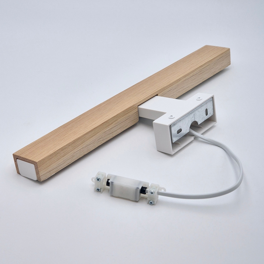 Brilagi - Illuminazione a LED per specchi da bagno WOODY MIRROR LED/8W/230V 40 cm IP44 quercia/bianco