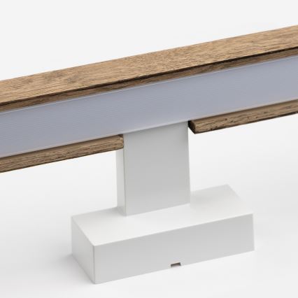 Brilagi - Illuminazione a LED per specchi da bagno WOODY MIRROR LED/8W/230V 40 cm IP44 quercia noce/bianco