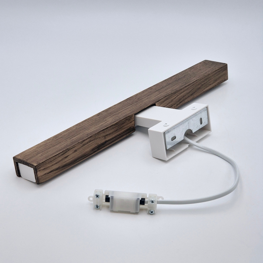 Brilagi - Illuminazione a LED per specchi da bagno WOODY MIRROR LED/8W/230V 40 cm IP44 quercia noce/bianco