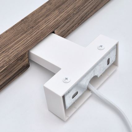 Brilagi - Illuminazione a LED per specchi da bagno WOODY MIRROR LED/8W/230V 40 cm IP44 quercia noce/bianco