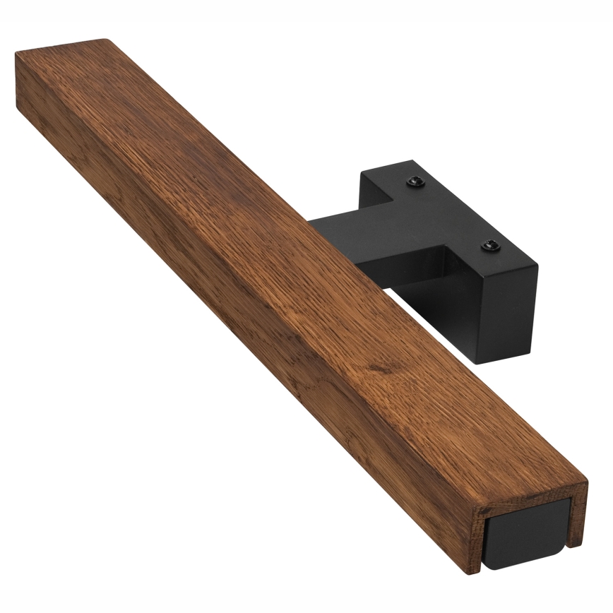 Brilagi - Illuminazione a LED per specchi da bagno WOODY MIRROR LED/8W/230V 40 cm IP44 quercia ciliegio/nero