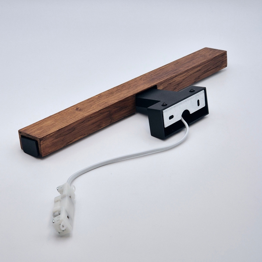 Brilagi - Illuminazione a LED per specchi da bagno WOODY MIRROR LED/8W/230V 40 cm IP44 quercia ciliegio/nero