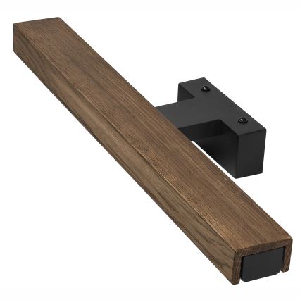 Brilagi - Illuminazione a LED per specchi da bagno WOODY MIRROR LED/8W/230V 40 cm IP44 quercia noce/nero